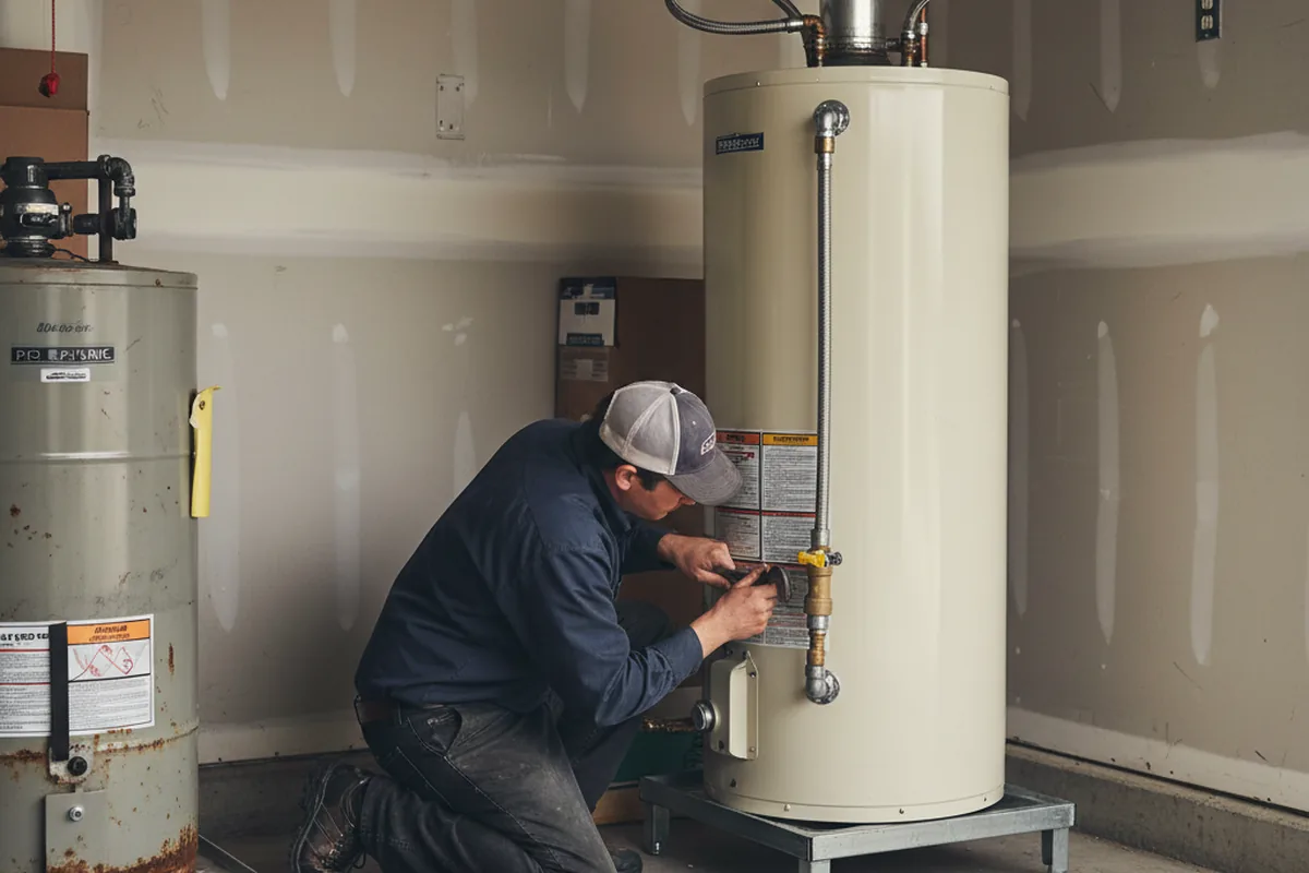 Water heater and shutoff valve replacement in Leavenworth