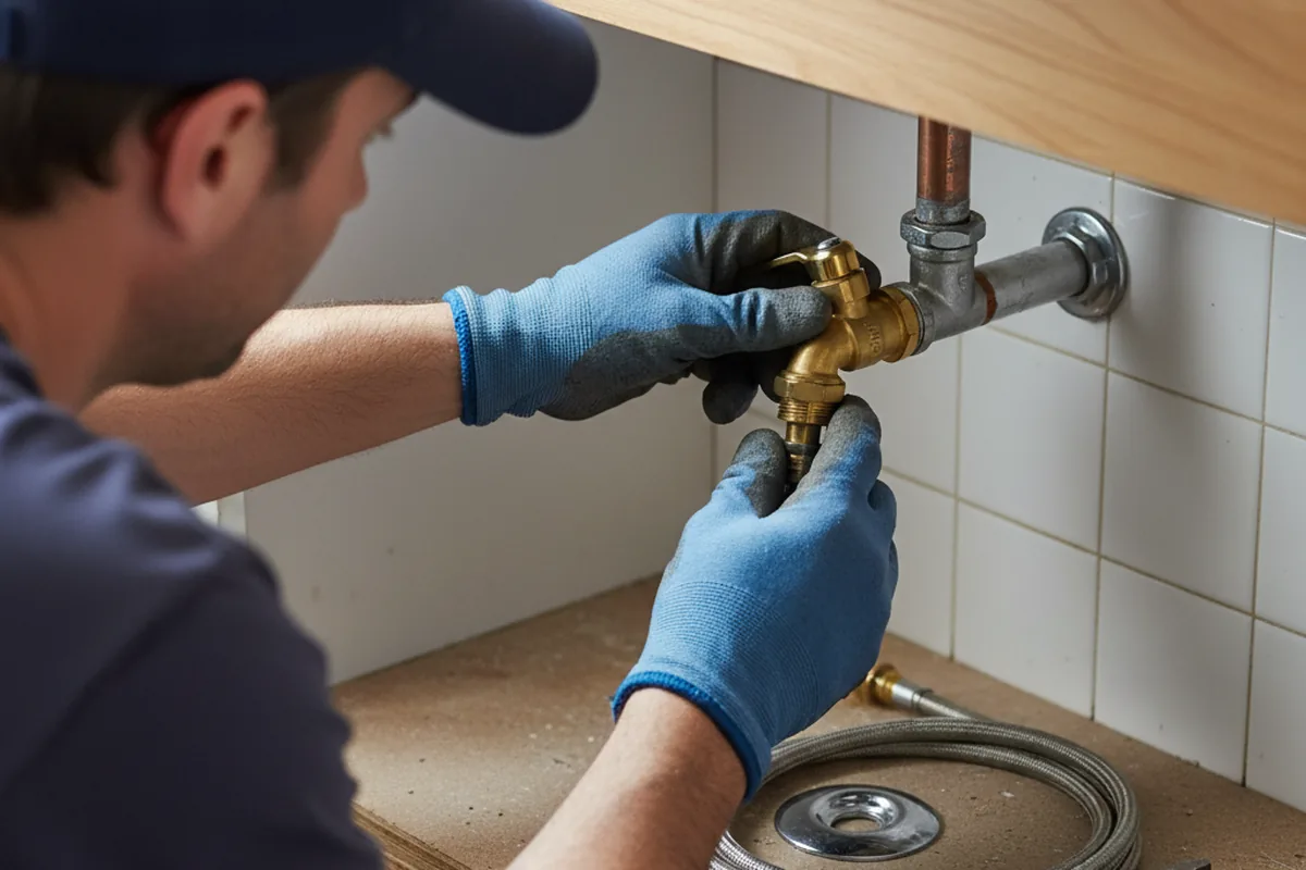 Shutoff valve and fitting work during Emergency Plumbing in Leavenworth
